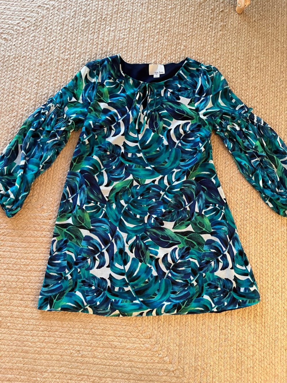 Chloe Oliver from Anthropologie Tropical Palm Leaf Shift Dress - Picture 11 of 15